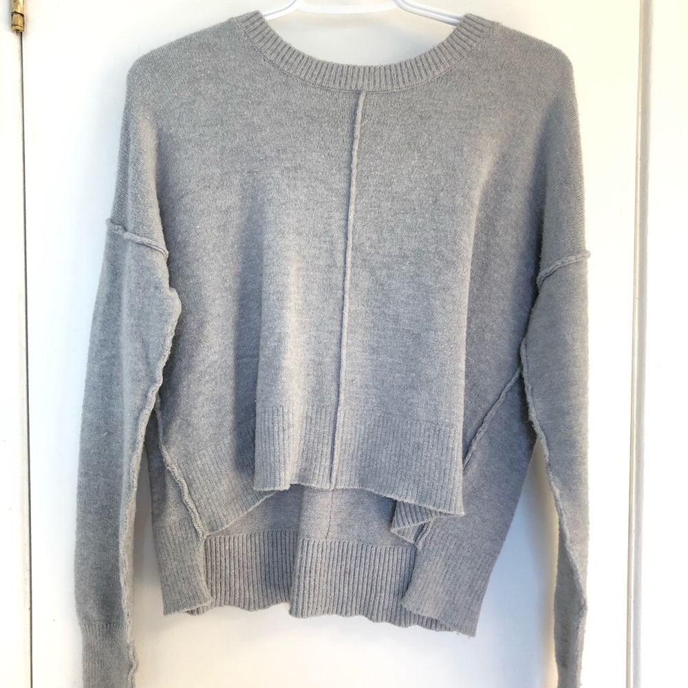 Cropped knit sweater